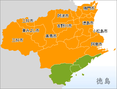 徳島エリアマップ